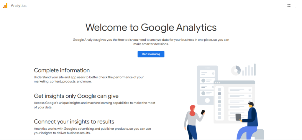 Google ranking software - Google Analytics Homepage
